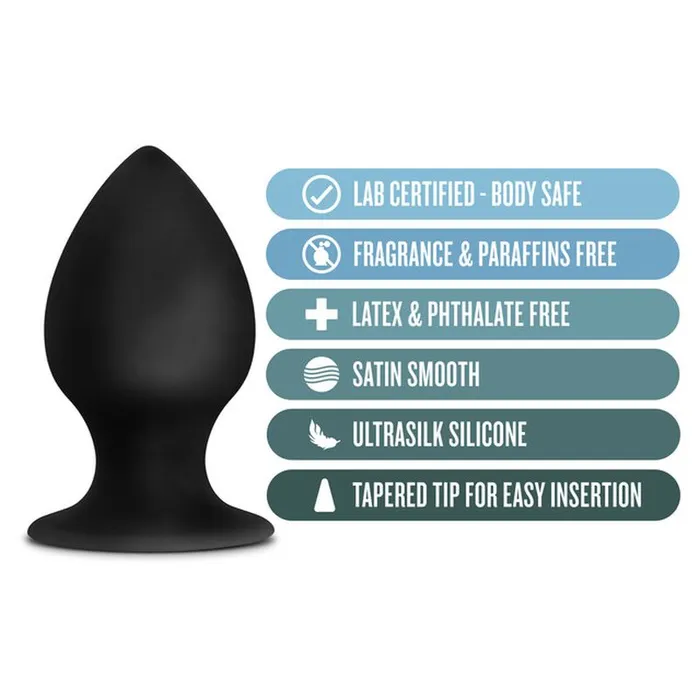 Anal Adventures Male Sex Toys Anal Adventures Platinum Silicone Anal Stout Plug Large