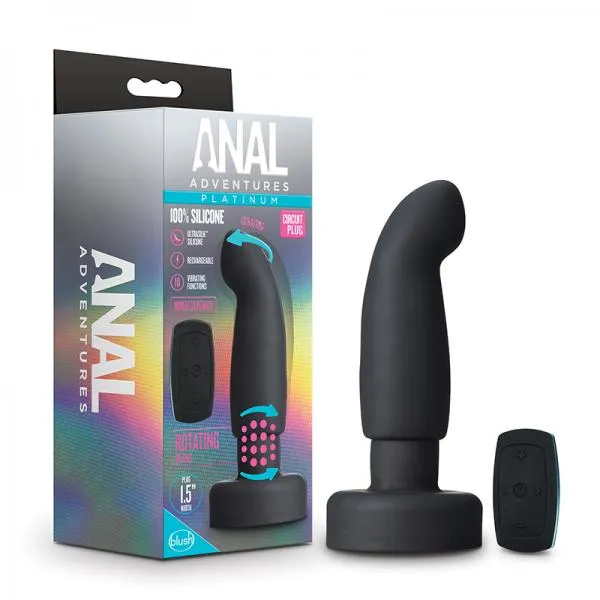 Anal Adventures Platinum Circuit Plug Black Blush Anal