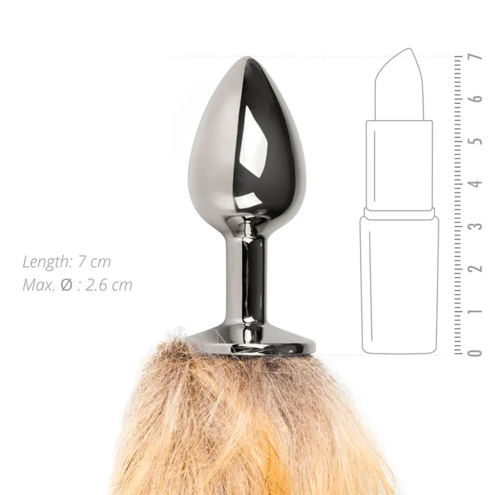 Anal Easytoys Fetish Collection Fox Tail No 1 Silver Plug