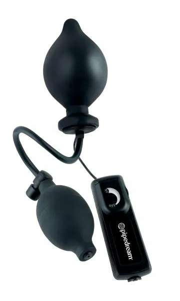 Anal Inflatable Sphincter Stretcher Butt Plug Large Black Pipedream