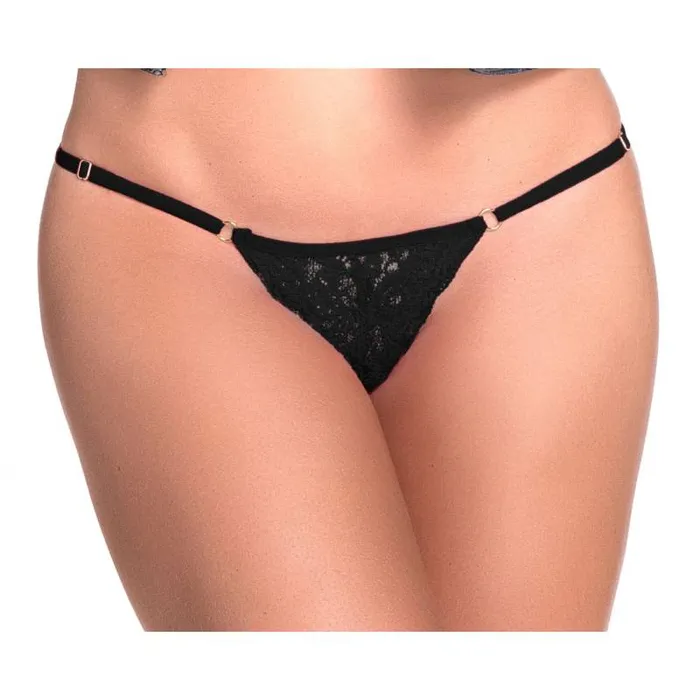 Anal Mapale Lace Keyhole Pantie Black