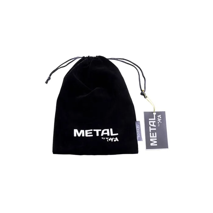 Anal Metal Metal Anal Plug Small w Silver Black Tail Small