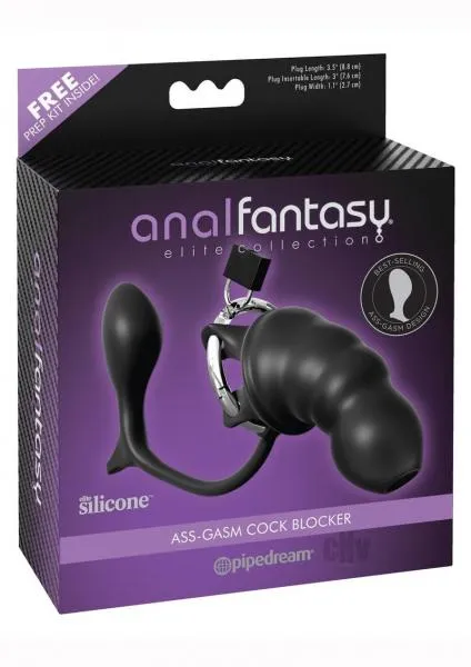 Anal Pipedream Anal Fantasy Elite Ass Gasm Cock Blocker Black