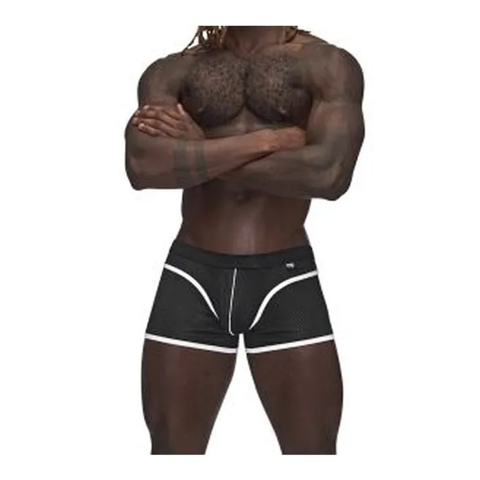 Anal Sport Mesh Mini Short Black Male Power