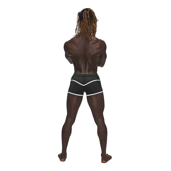 Anal Sport Mesh Mini Short Black Male Power