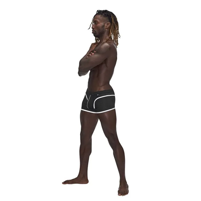 Anal Sport Mesh Mini Short Black Male Power