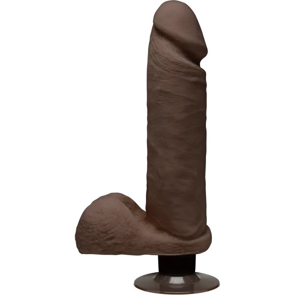 Anal The D Perfect D by Doc Johnson The D Perfect D Vibrating Dildo 8 Inch Chocolate Brown