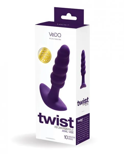 Anal VeDO Vedo Twist Rechargeable Anal Plug Purple