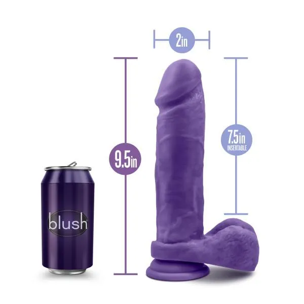 Au Naturel Bold Massive 9 Inches Dildo Purple Blush Dildos