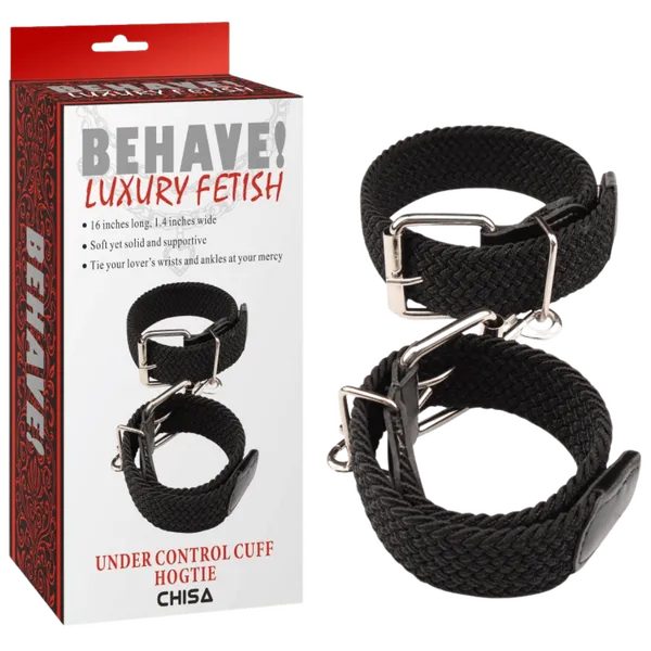 Behave Under Control Cuff Hogtie Black Chisa Anal