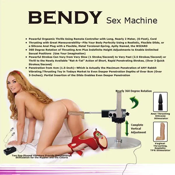 Bendy Sex Machine Mains Powered Sex Machine MyWorld Female Sex Toys