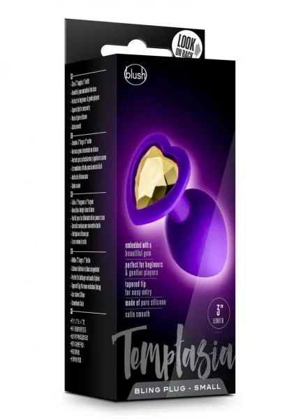 Blush Anal Temptasia Bling Plug Sm Purple