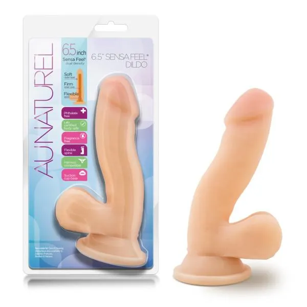 Blush Dildos Au Naturel 65 Inches Sensa Feel Dildo Beige