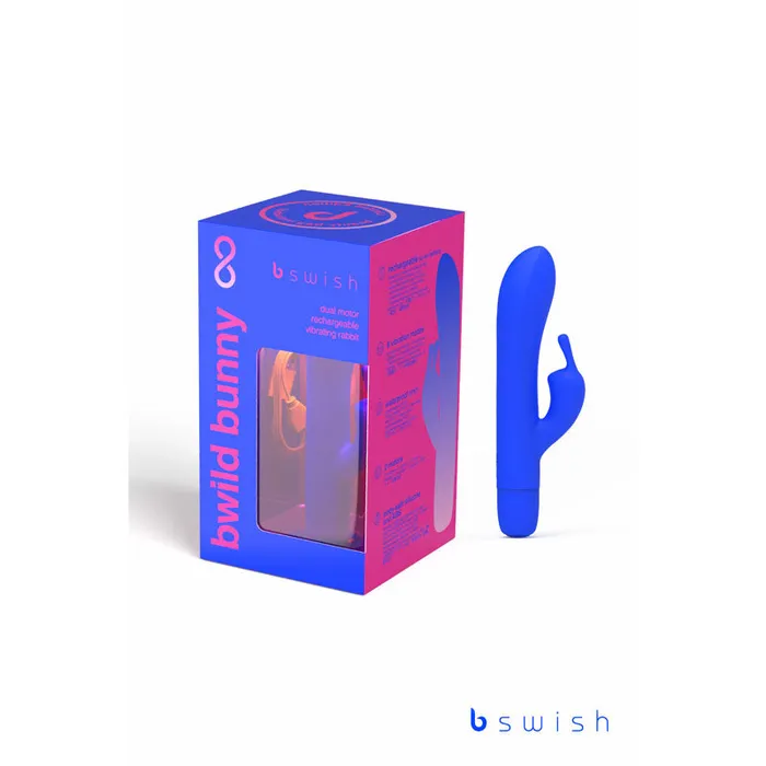 Bwild Classic Bunny Infinite Limited Edition Pacific Blue Pacific Blue 152 cm USB Rechargeable Rabbit Vibrator with Limited Edition Storage Case Bswish Female Sex Toys