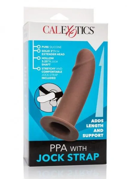 Cal Exotics Ppa With Jock Strap Brown Penis Extension OS Male Sex Toys