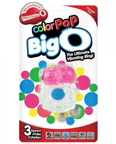 Color Pop Big O Pink Ring Screaming O Vibrators