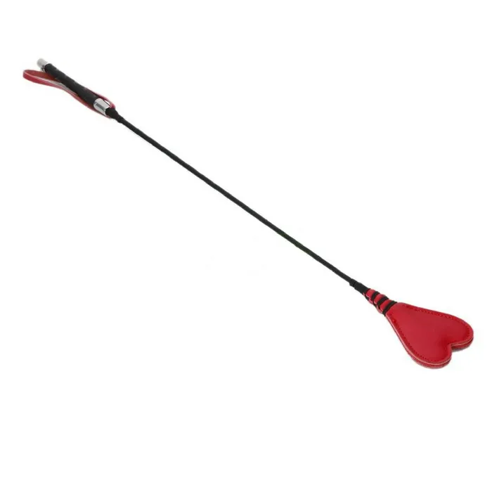 Crop Heart Tip Riding Crop with Pro Handle Plesur IL Female Sex Toys