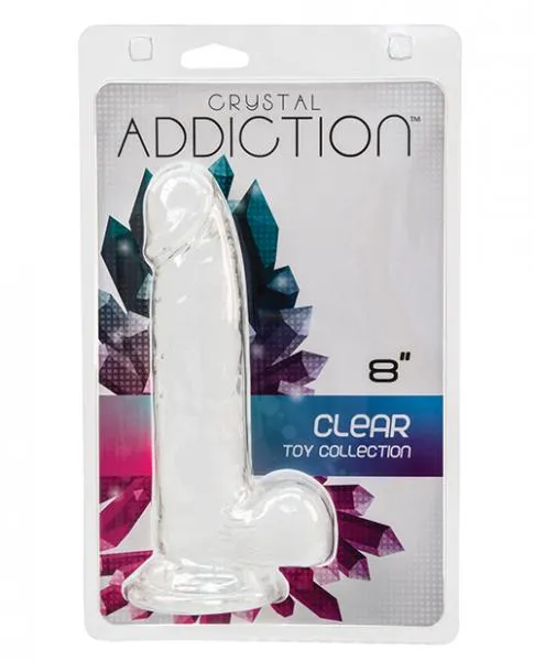 Crystal Addiction Dildos Crystal Addiction Dong 8 Inches Clear