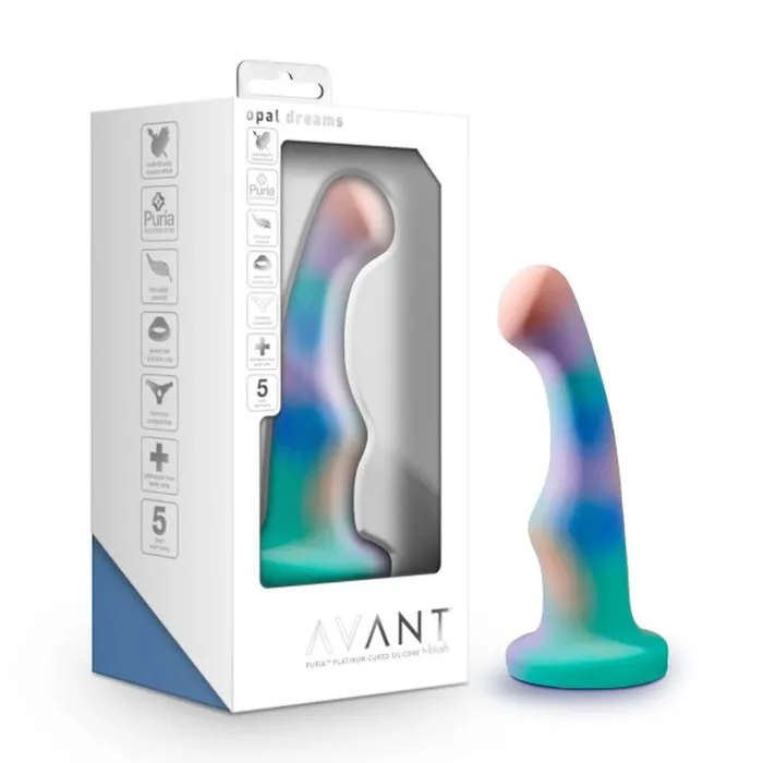 Dildos Blush Novelties Avant Opal Dreams Silicone Dildo Aqua