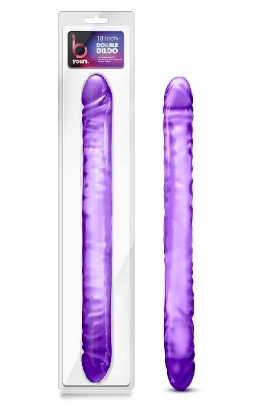 Dildos Blush Novelties B Yours Double Dildo 18 Purple