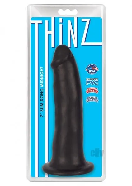 Dildos Curve Novelties Thinz Slim Dong 7 Black