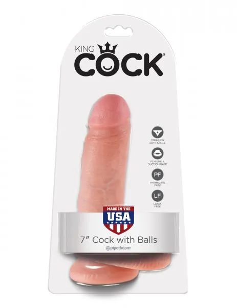 Dildos Pipedream King Cock 7 Inches Cock Balls