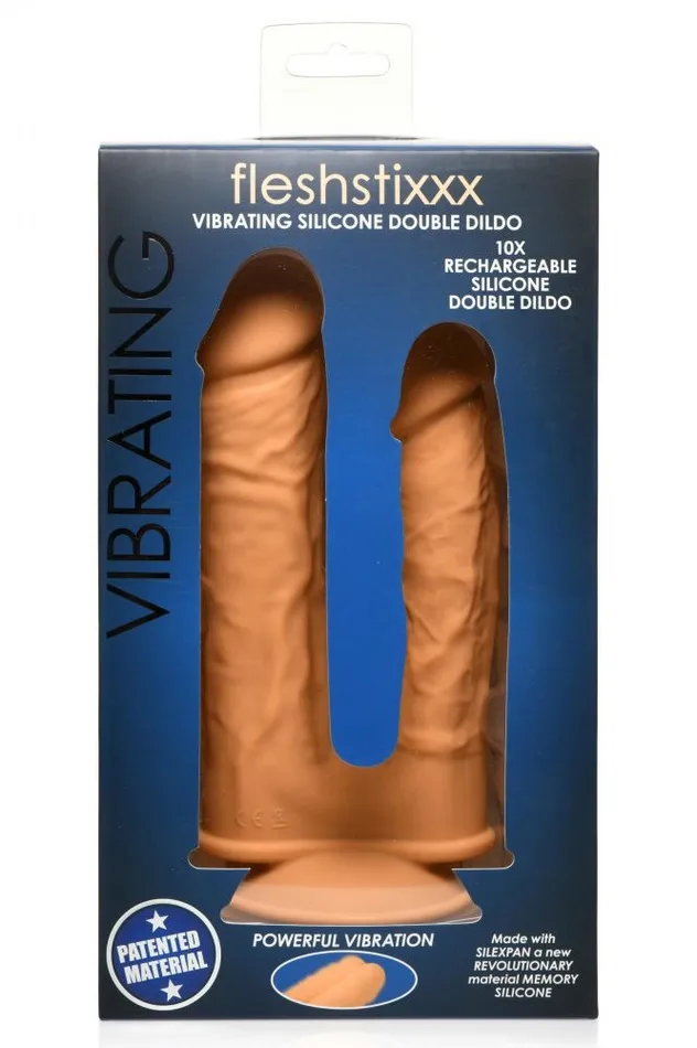 Dildos Sd 10X Silexpan Vibrating 6 and 7 Inch Double DIldo