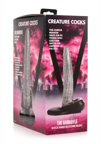 Dildos Seductucom Creature Cocks Gargoyle SilverBlack