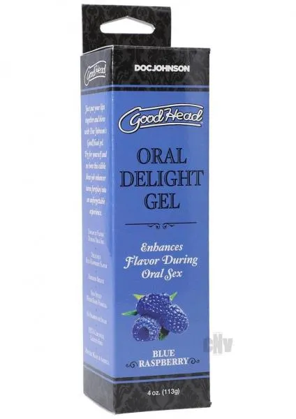 Doc Johnson Anal Goodhead Oral Delight Gel Blue Rasp 4oz