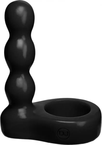 Doc Johnson Anal The Double Dip 2 Silicone Dual Penetration C Ring Black