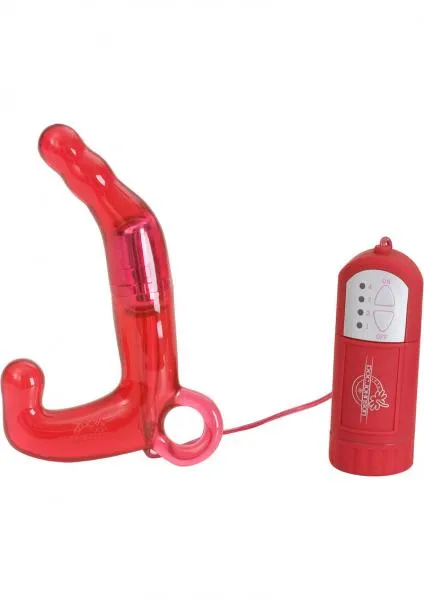 Doc Johnson Male Sex Toys Mens Pleasure Wand Prostate Massager Red