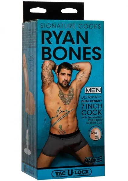 Doc Johnson Signature Cocks Ryan Bones 7 Inches Cock Replica Dildo Dildos