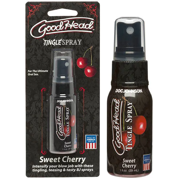 Doc Johnson Vibrators GoodHead Tingle Spray Sweet Cherry Flavoured 29 ml Spray