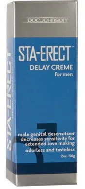 Doc Johnson Vibrators Sta Erect Creme 2 Oz