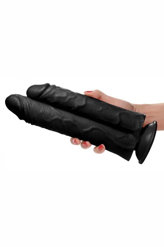 Double Stuffer 10 Inch Dildo Black Sd Dildos