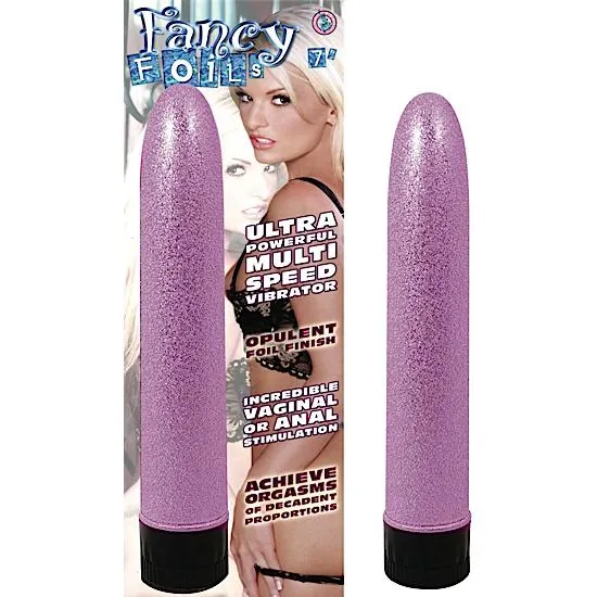 Fancy Foils 7 Inches Vibrator Fuchsia Pink Nasstoys Vibrators