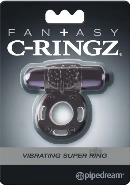 Fantasy C Ringz Vibrating Super Ring Black Pipedream Male Sex Toys