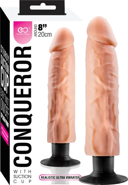 Female Sex Toys Excellent Power Conqueror 8 Dildo with Suction Cup Flesh