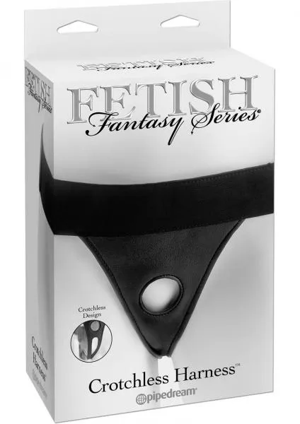 Female Sex Toys Pipedream Fetish Fantasy Crotchless Harness Black