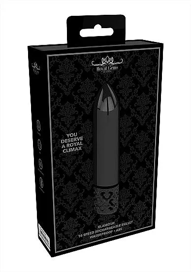 Female Sex Toys Seductucom Royal Gems Glamor Powerful Bullet Rechargeable Gunmetal