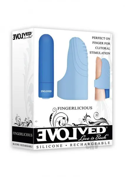 Fingerlicious Blue Finger Vibrator Evolved Vibrators