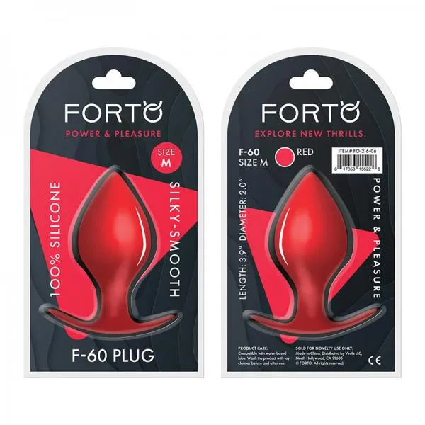 Forto Vibrators Forto F 60 Spade Med Red