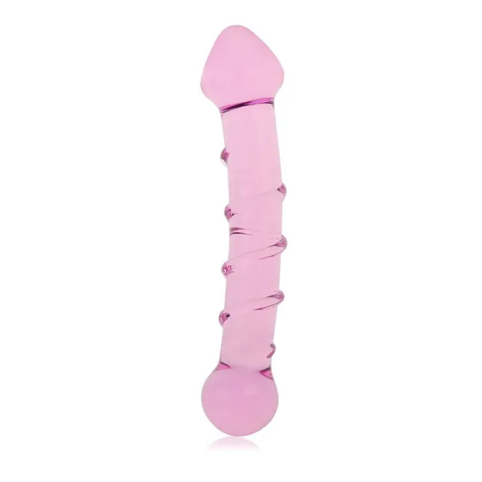 Glass Romance 5 Pink 7in Glass Romance Dildos