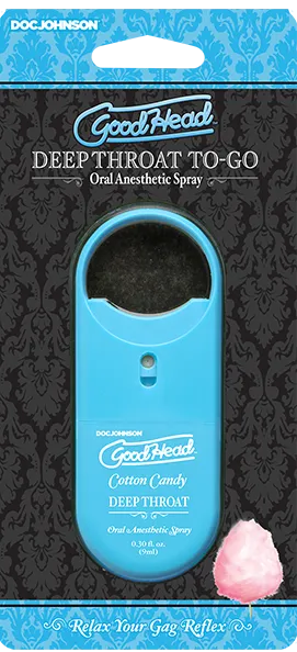 GoodHead Vibrators ToGo Deep Throat Spray Cotton Candy