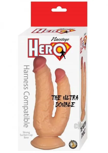 Hero The Ultra Double White Seductucom Dildos