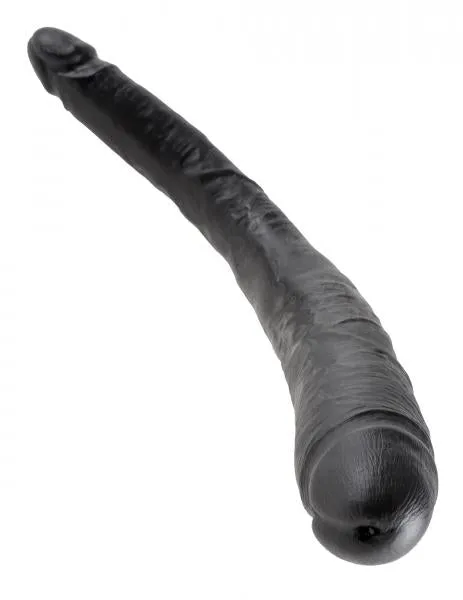 King Cock 16 Tapered Double Dildo Black King Cock Dildos