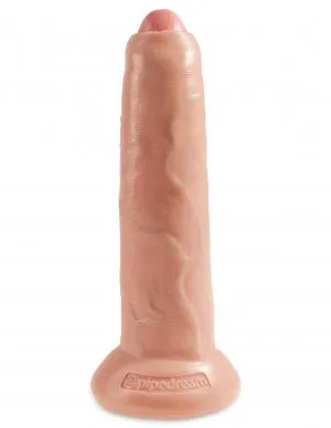 King Cock 9 Inches Uncut Dildo Beige Pipedream Dildos