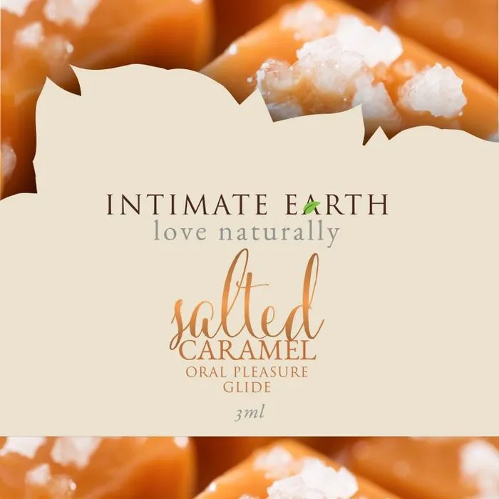 Lovetwoo Vibrators Intimate Earth Flavoured Lube Salted Caramel 3ml Foil