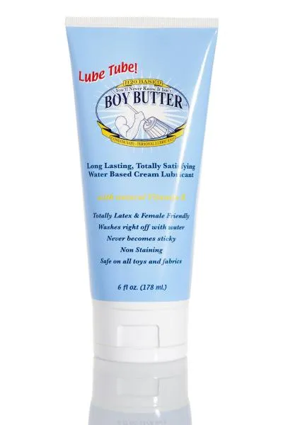 Lubricants Boy Butter H2 O Formula Lubricant 6oz Lube Tube Boy Butter