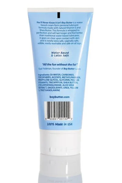 Lubricants Boy Butter H2 O Formula Lubricant 6oz Lube Tube Boy Butter